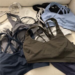 Set of 8 lululemon free to be serene bra